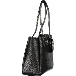 Black Polyurethane Women's Bag