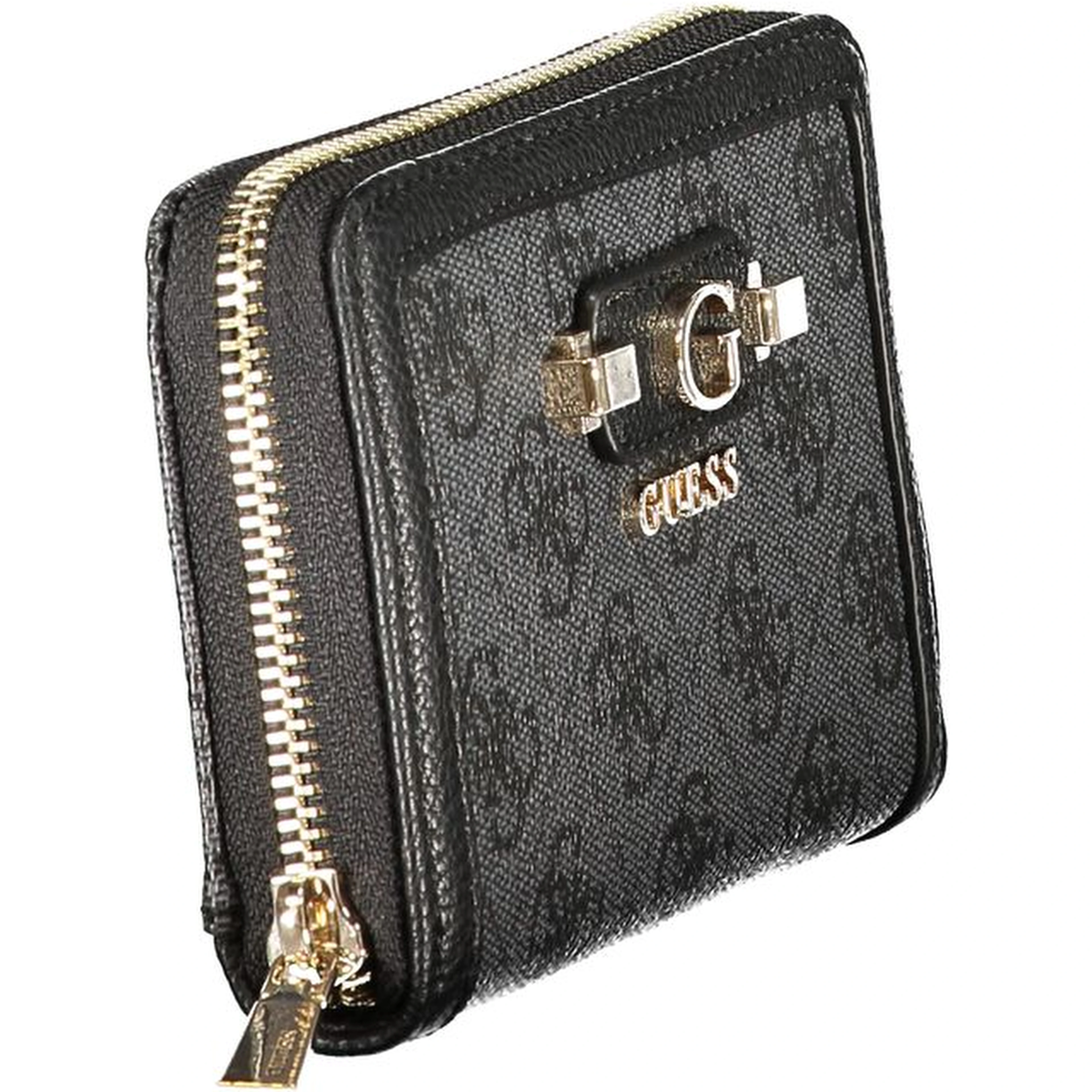 Black Polyurethane Women's Wallet