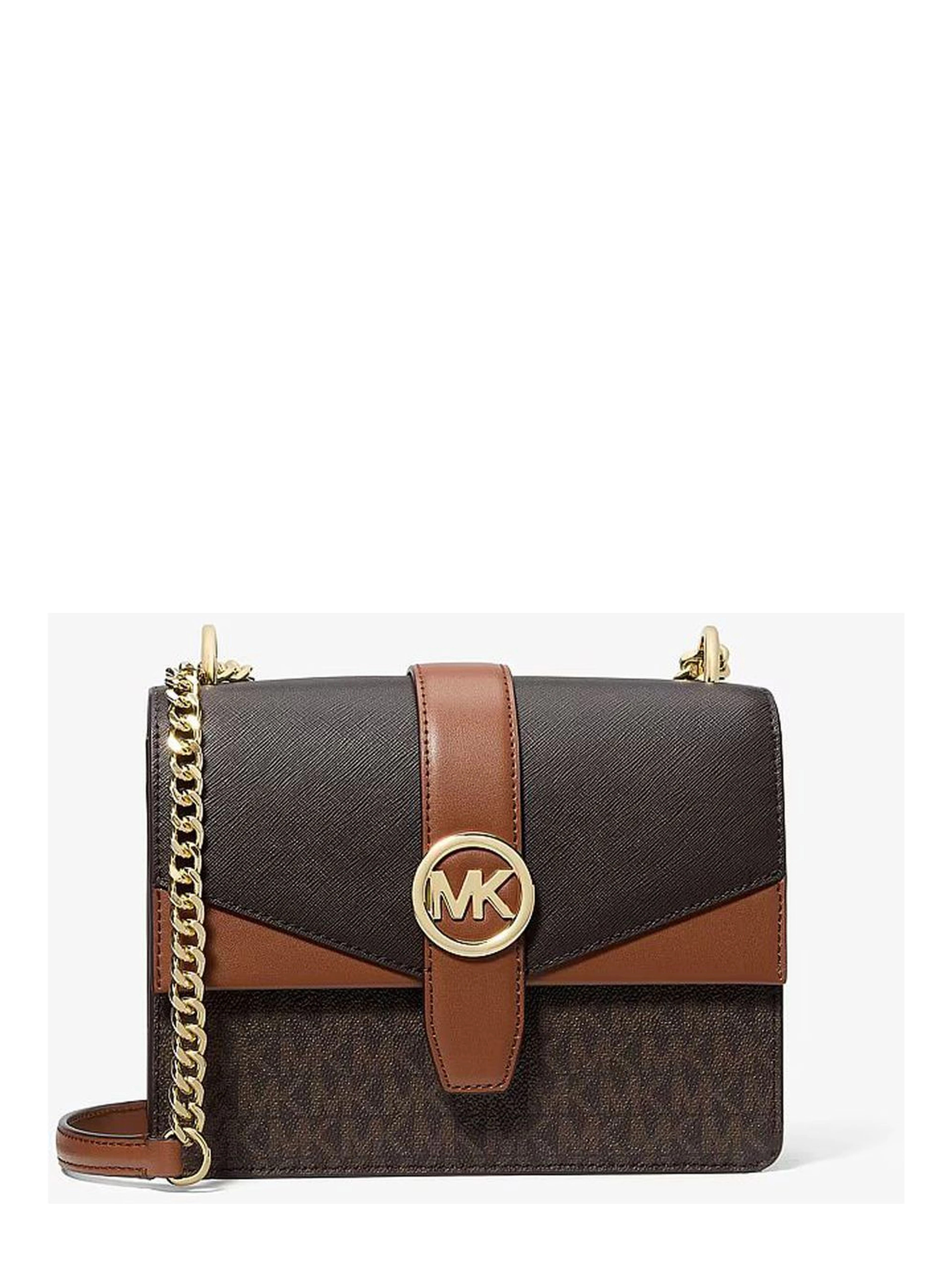 Brown Canvas Crossbody Bag