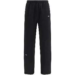 Black Cotton Athletic Pants