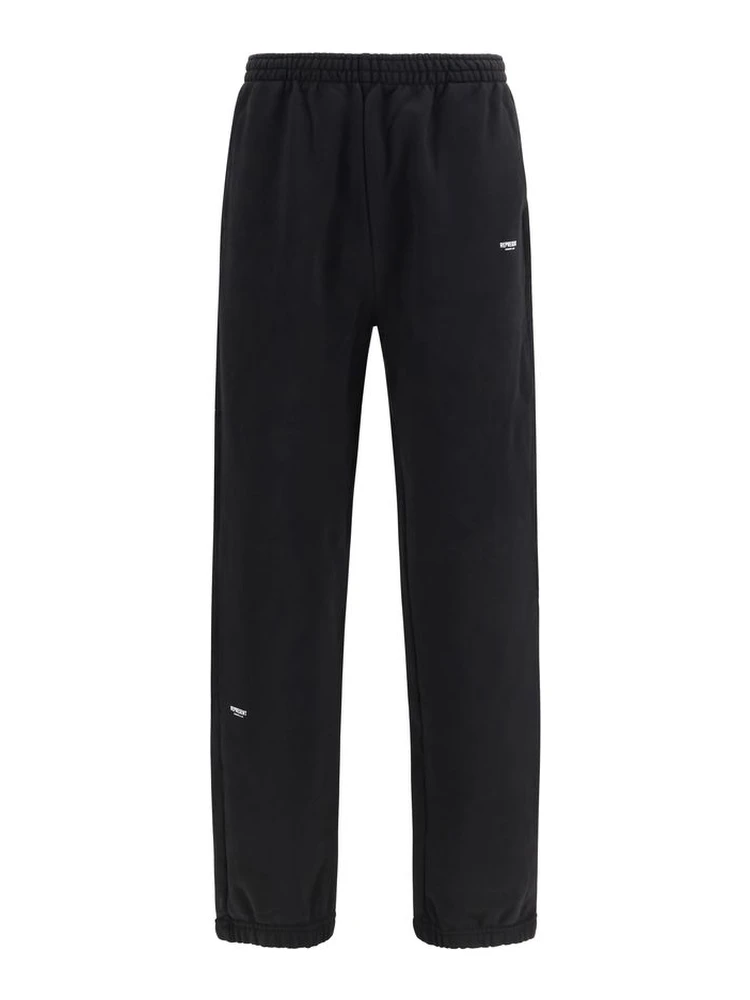 Black Cotton Athletic Pants