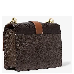 Brown Canvas Crossbody Bag