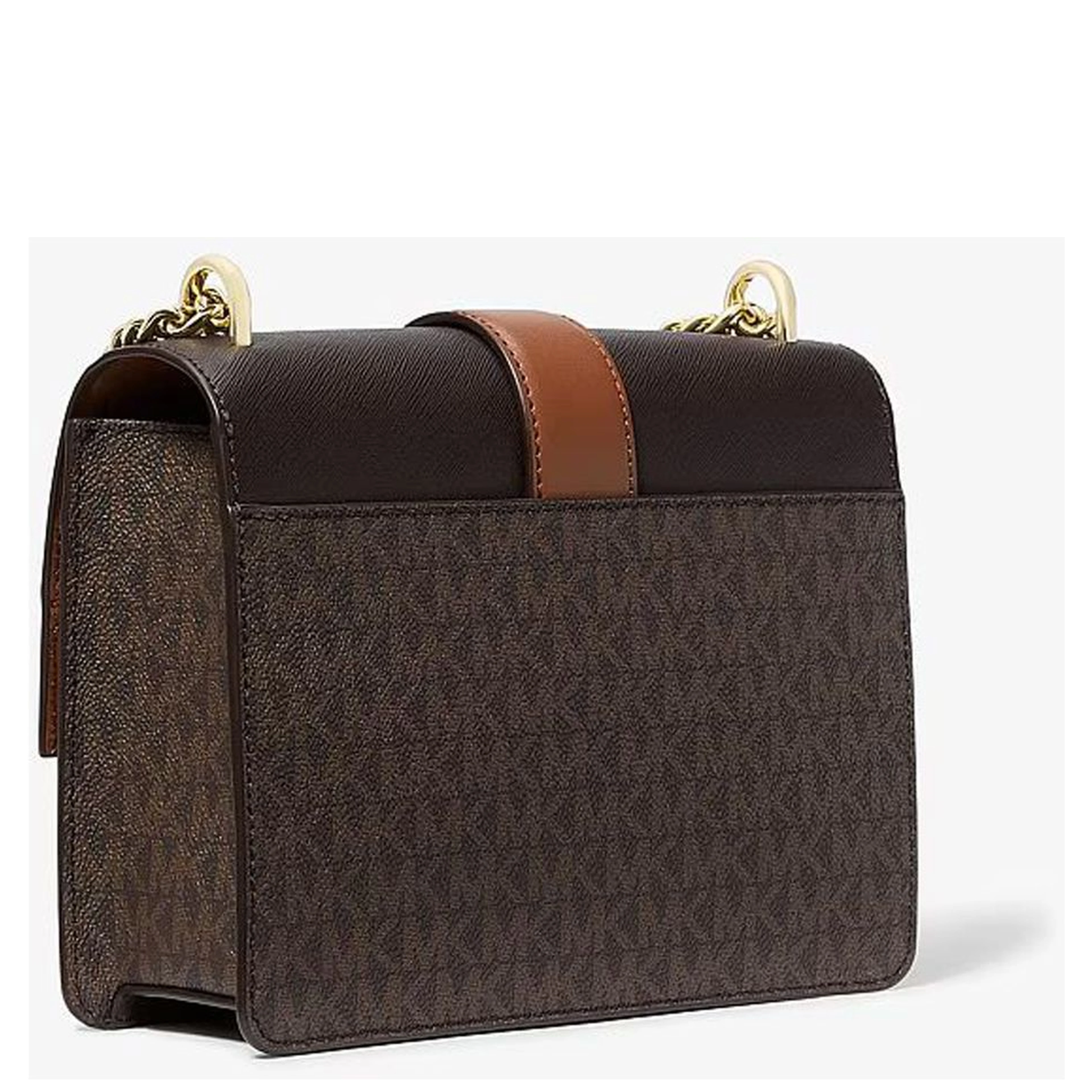 Brown Canvas Crossbody Bag