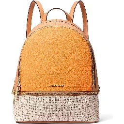 Orange Canvas Backpack
