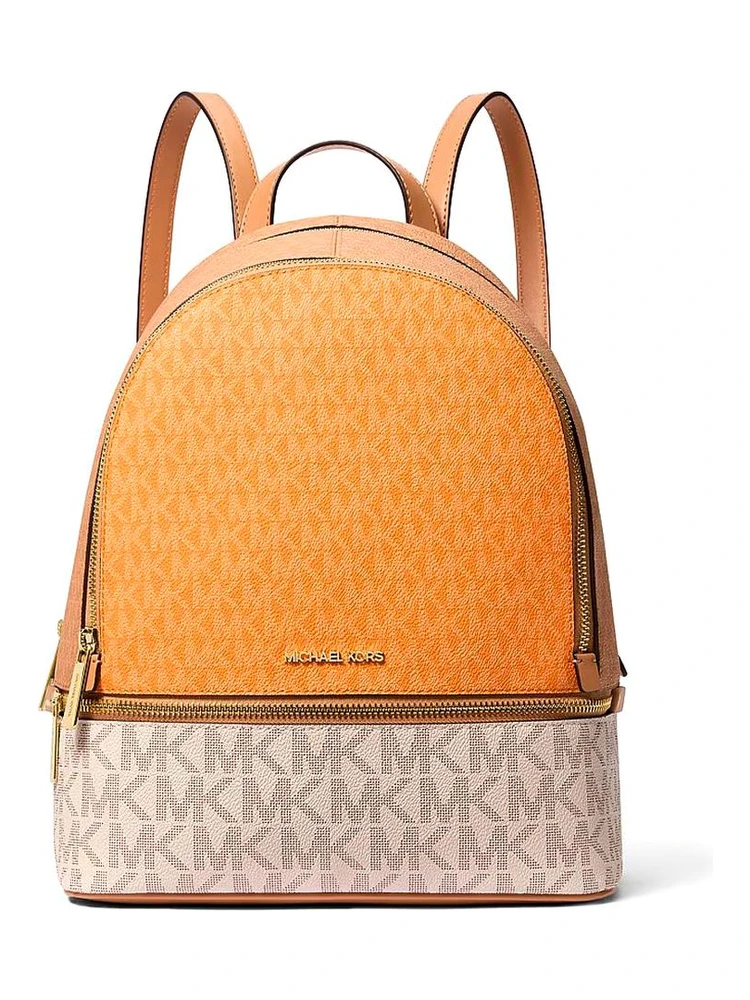 Orange Canvas Backpack