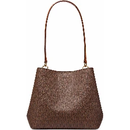 Brown Canvas Shoulder Bag