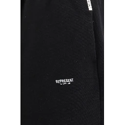 Black Cotton Athletic Pants