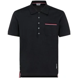 Gray Cotton Polo Shirt