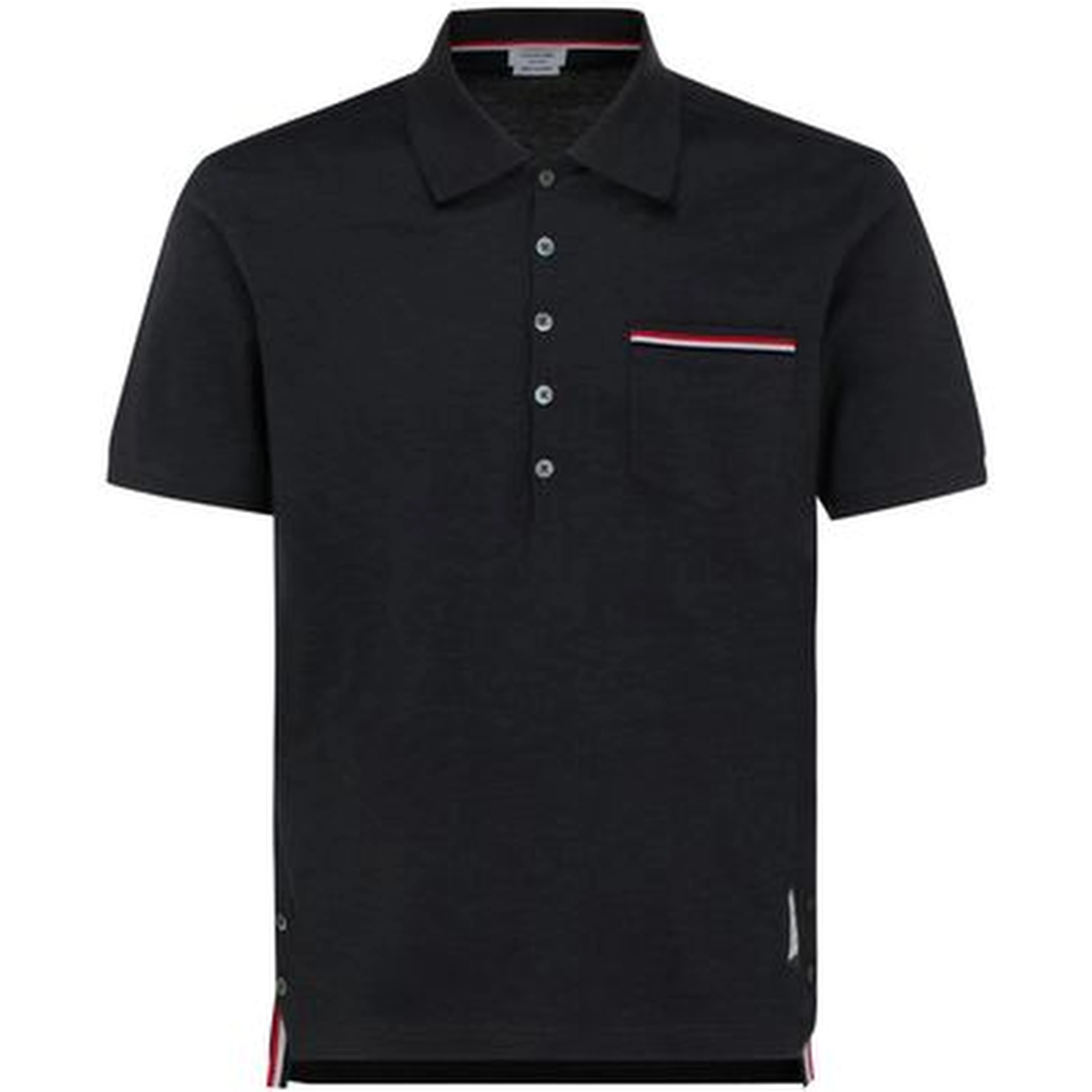 Gray Cotton Polo Shirt