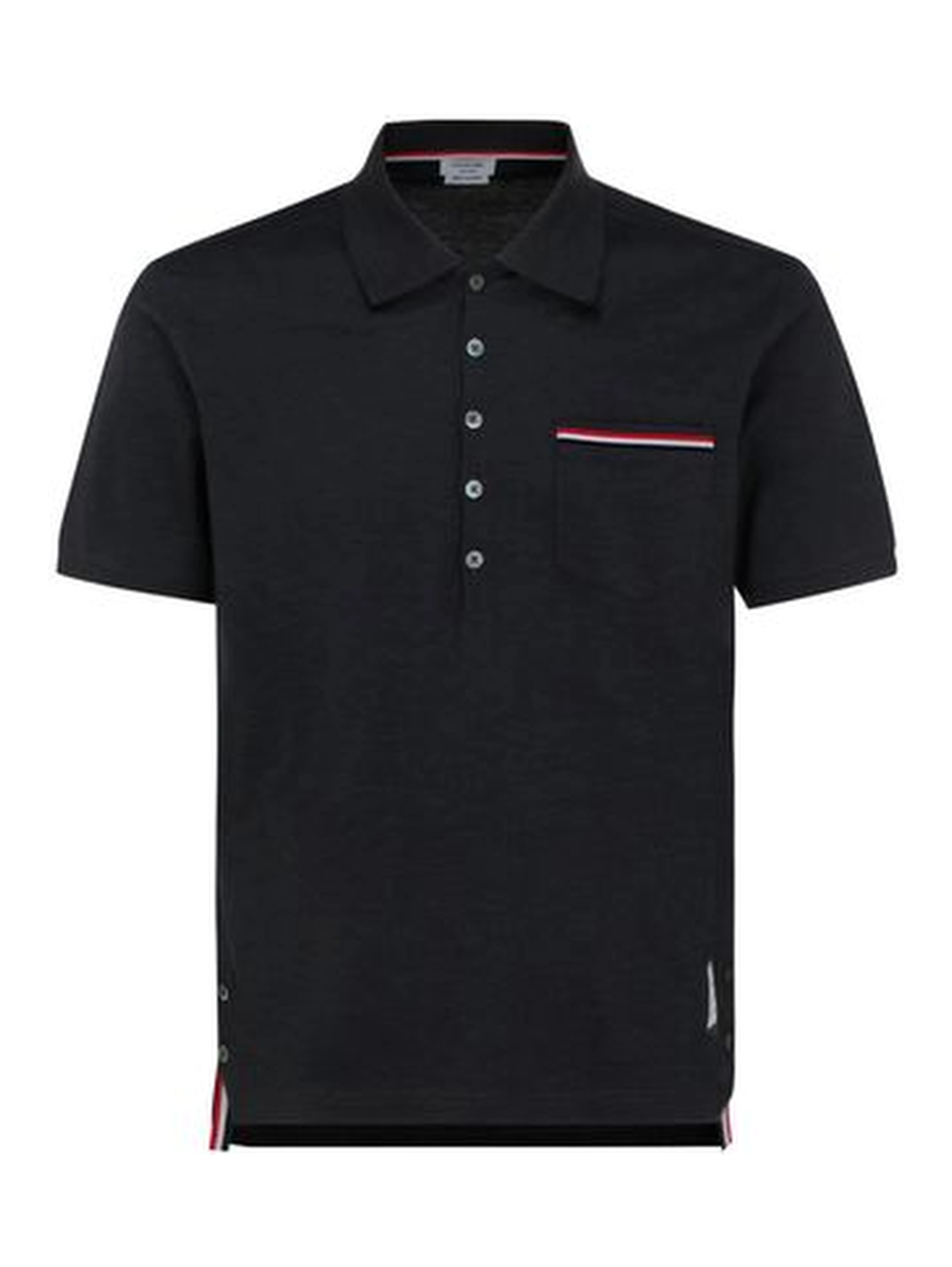 Gray Cotton Polo Shirt