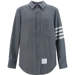 Gray Wool Oves Aries Dress Shirt