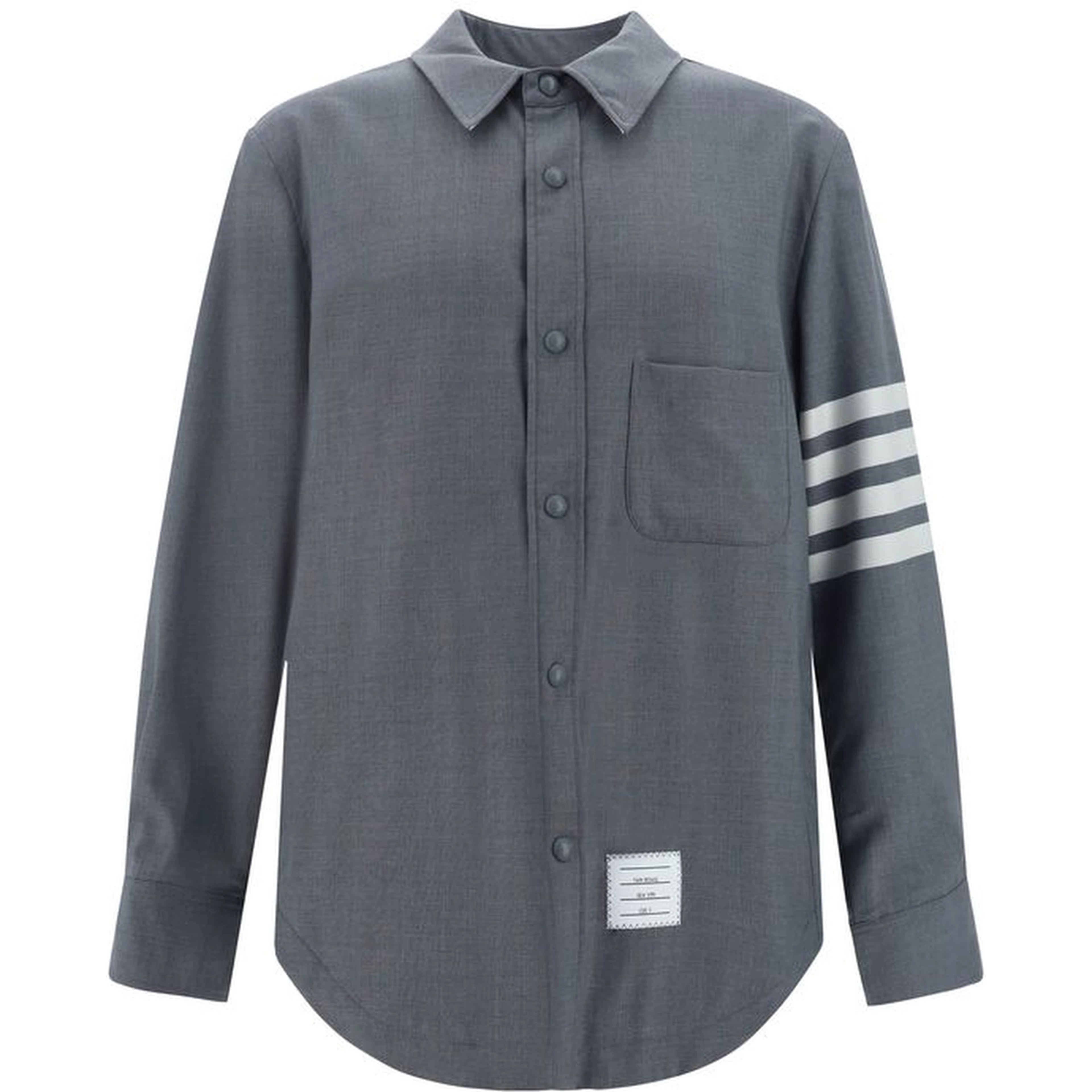 Gray Wool Oves Aries Dress Shirt