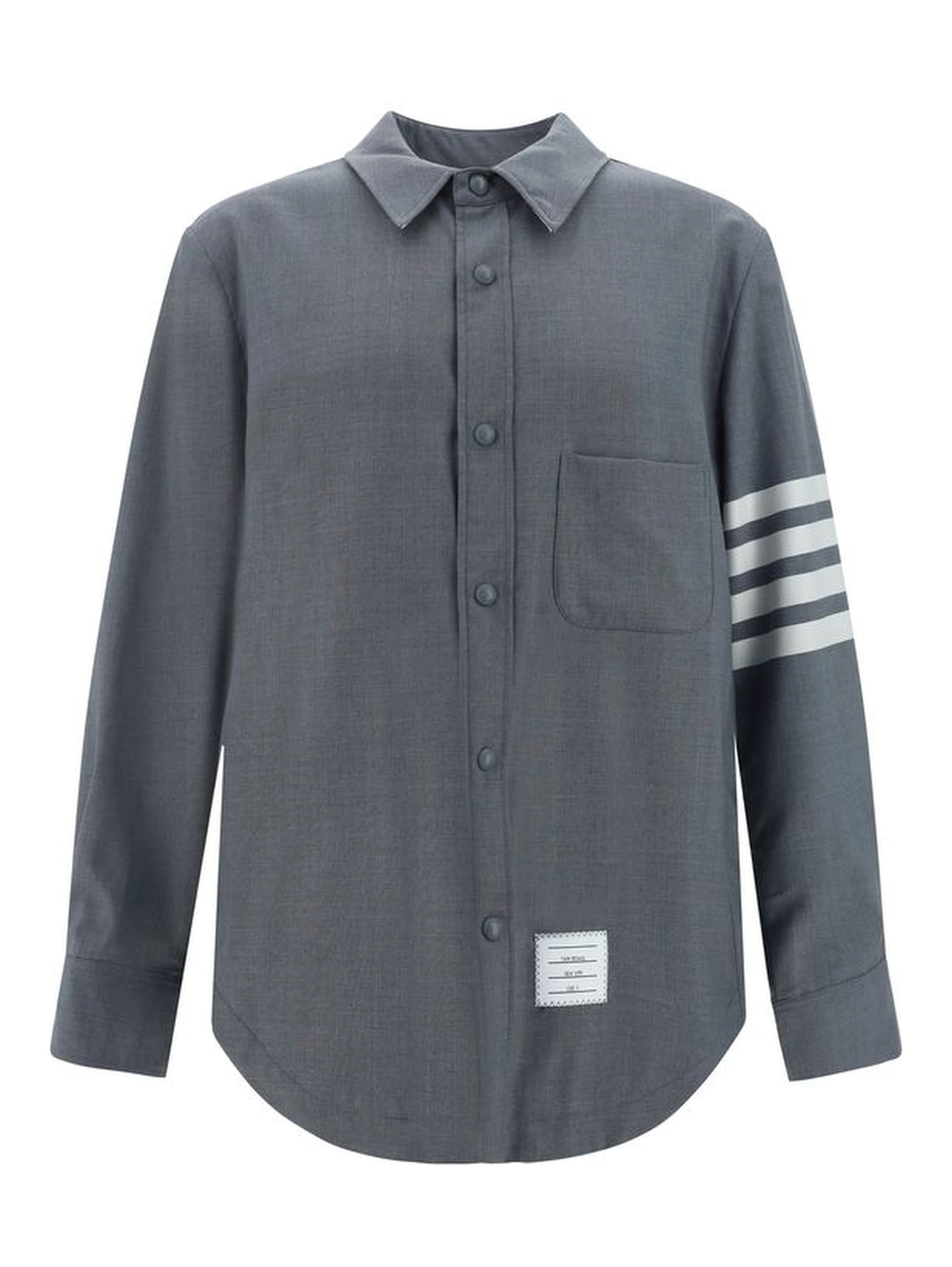 Gray Wool Oves Aries Dress Shirt