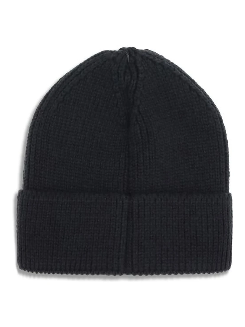 Black Marabou Beanie