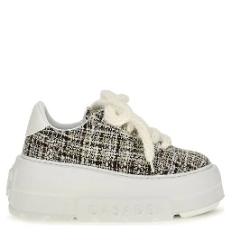 Multicolor Fabric Platform Sneakers