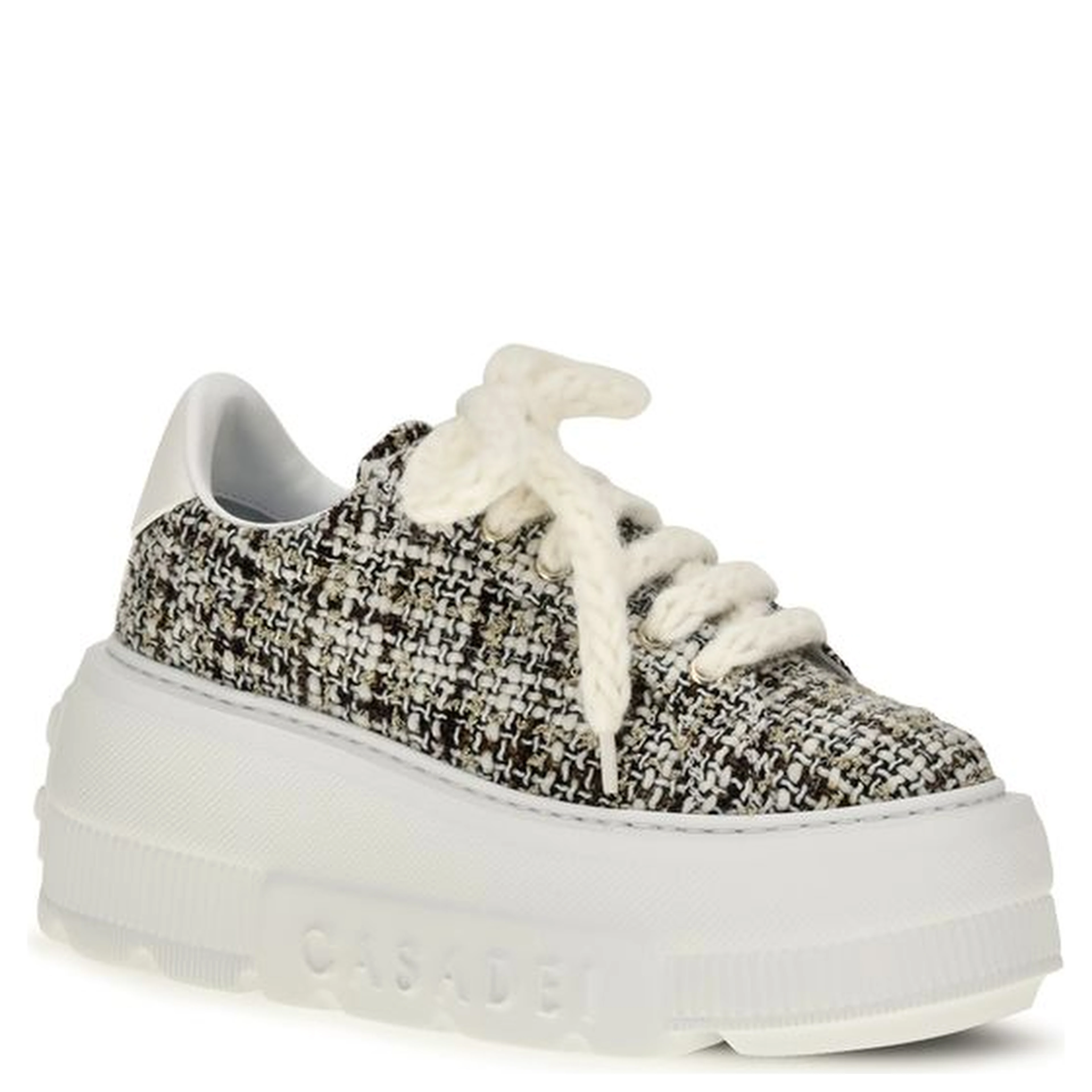Multicolor Fabric Platform Sneakers