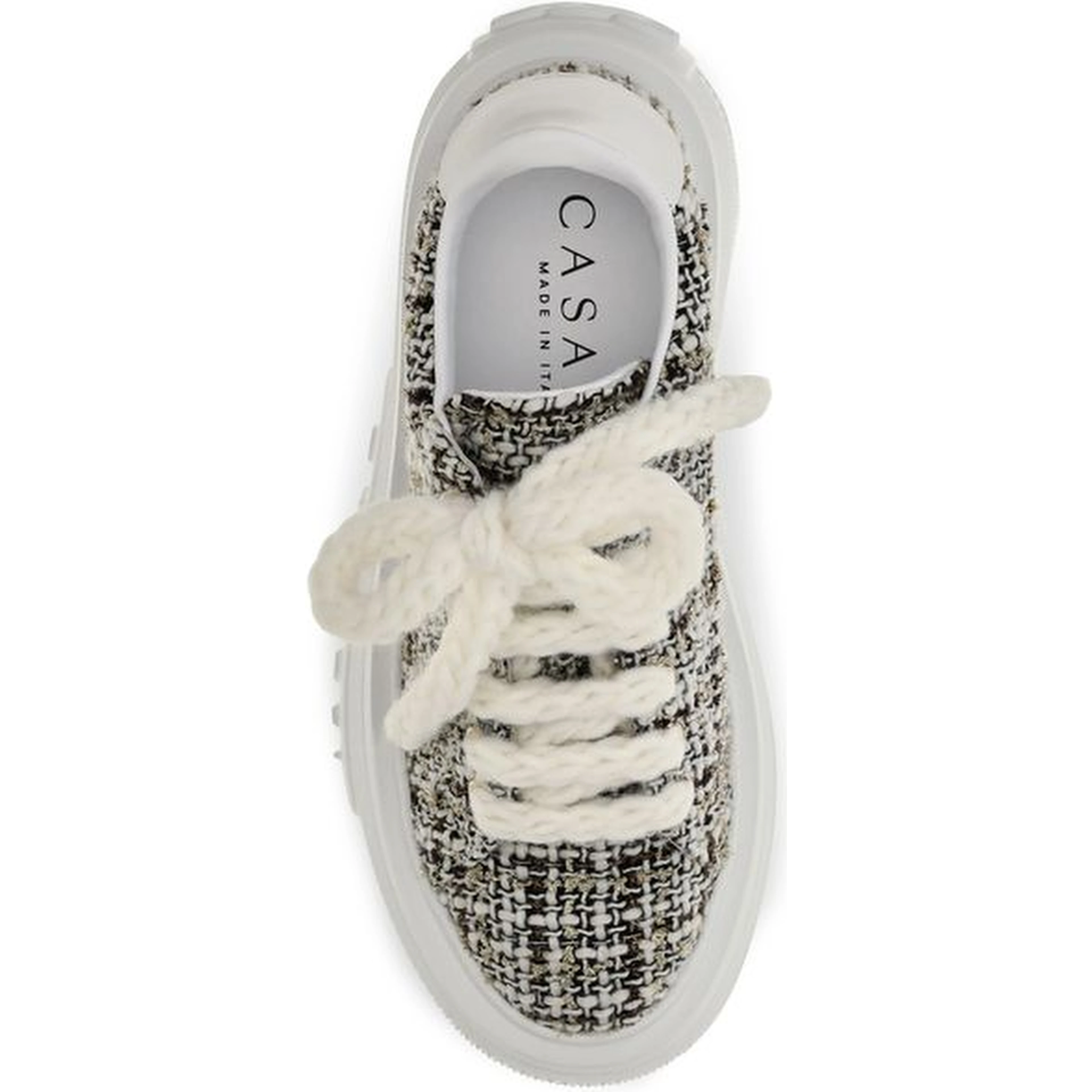 Multicolor Fabric Platform Sneakers