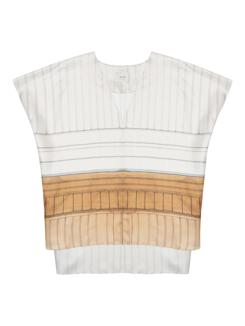 BLUSA CON SCOLLO A V