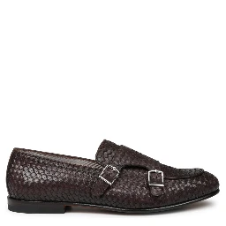 MOCASSINO IN PELLE INTRECCIATA