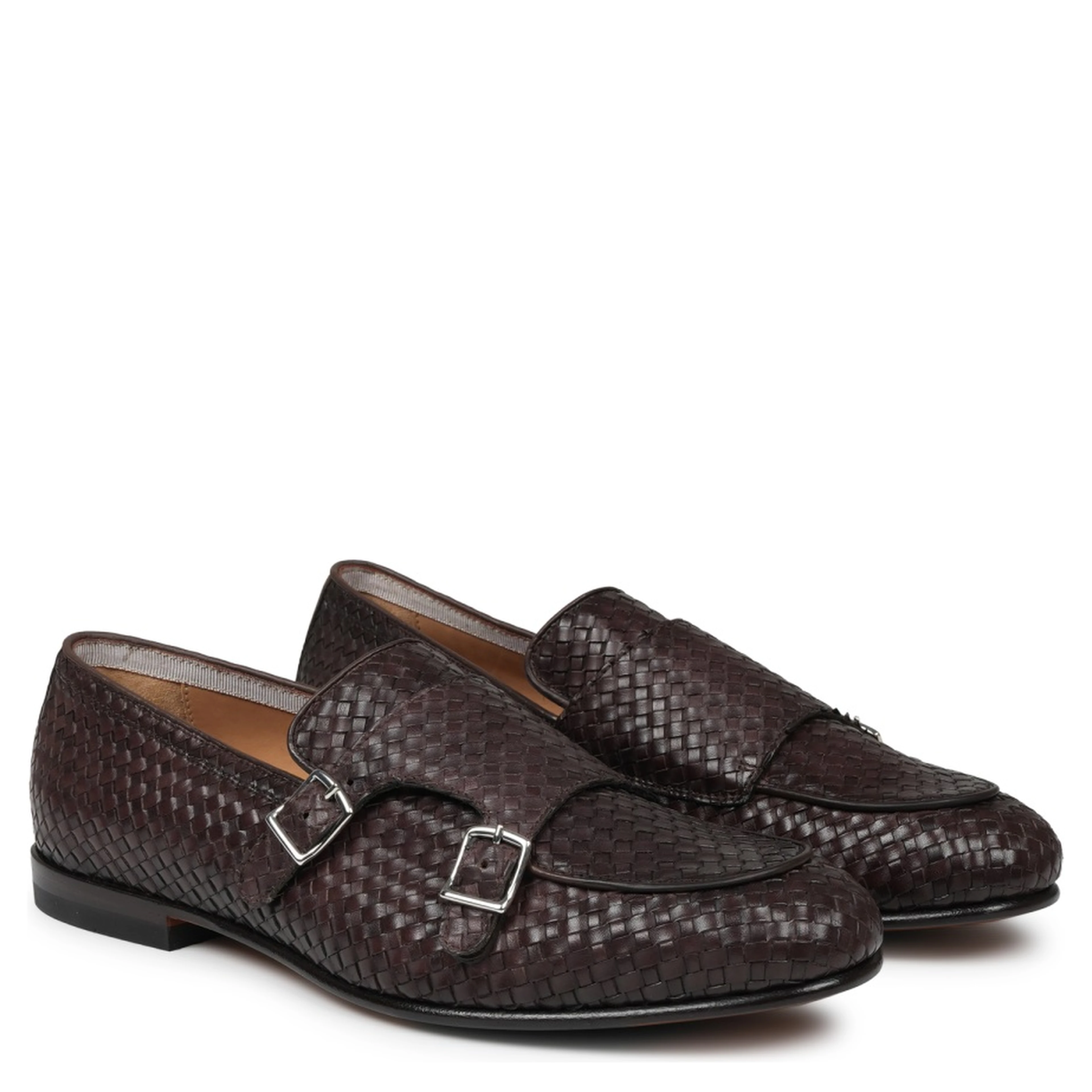 MOCASSINO IN PELLE INTRECCIATA