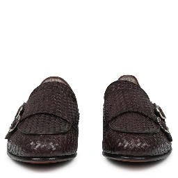 MOCASSINO IN PELLE INTRECCIATA