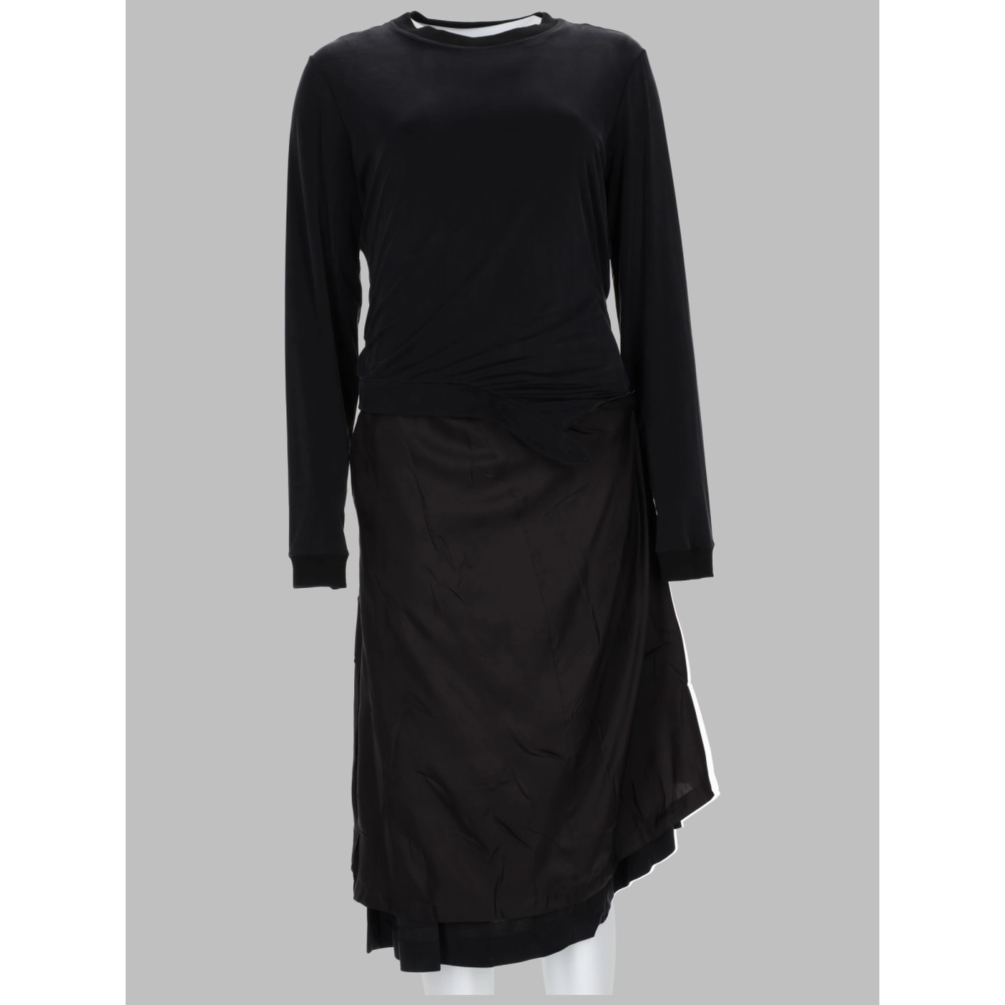 ABITO MIDI CON DRAPPEGGIO