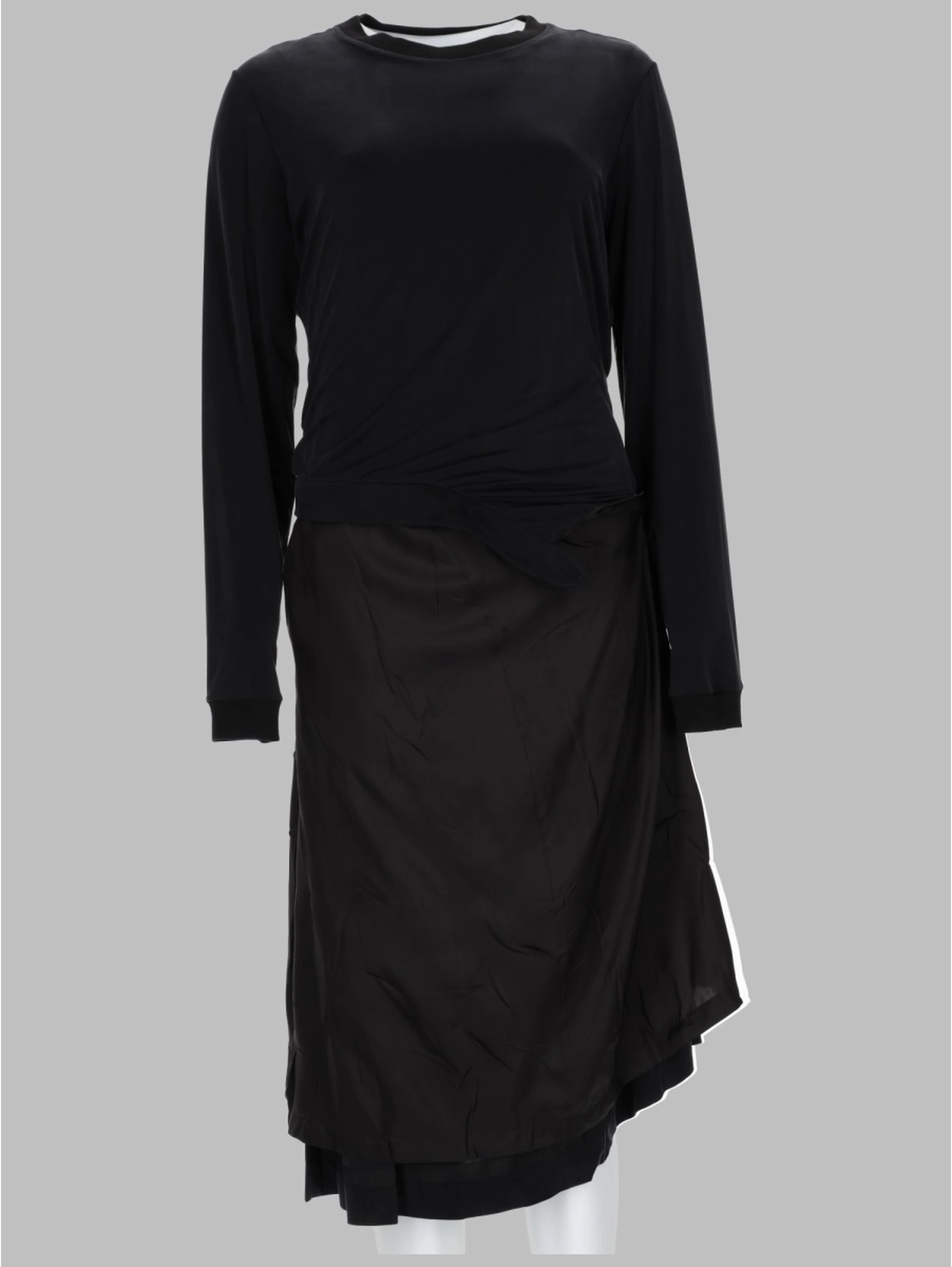 ABITO MIDI CON DRAPPEGGIO