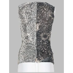 TOP FLOREALE CON PAILLETTES