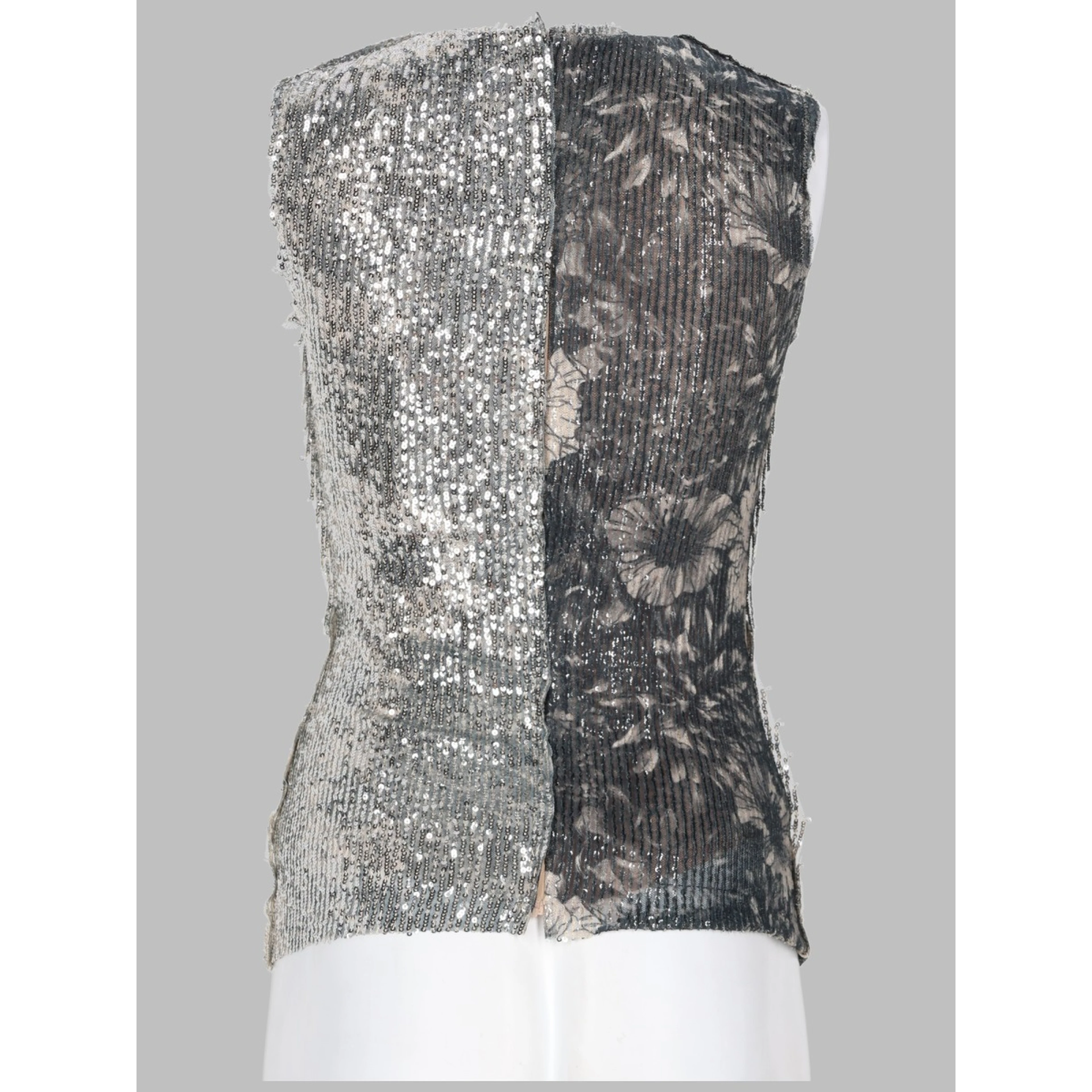 TOP FLOREALE CON PAILLETTES