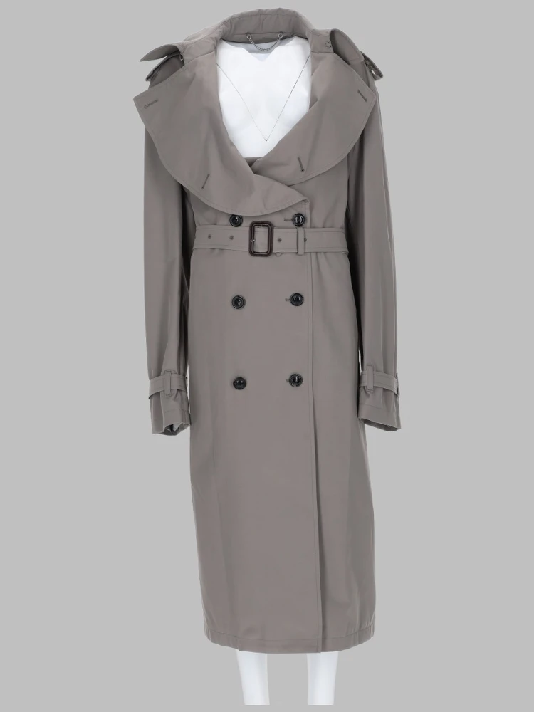 TRENCH CON COLLETTO RIPIEGATO