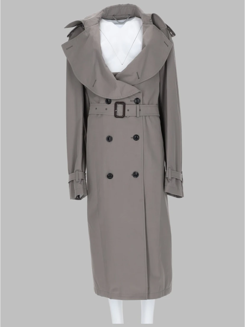 TRENCH CON COLLETTO RIPIEGATO