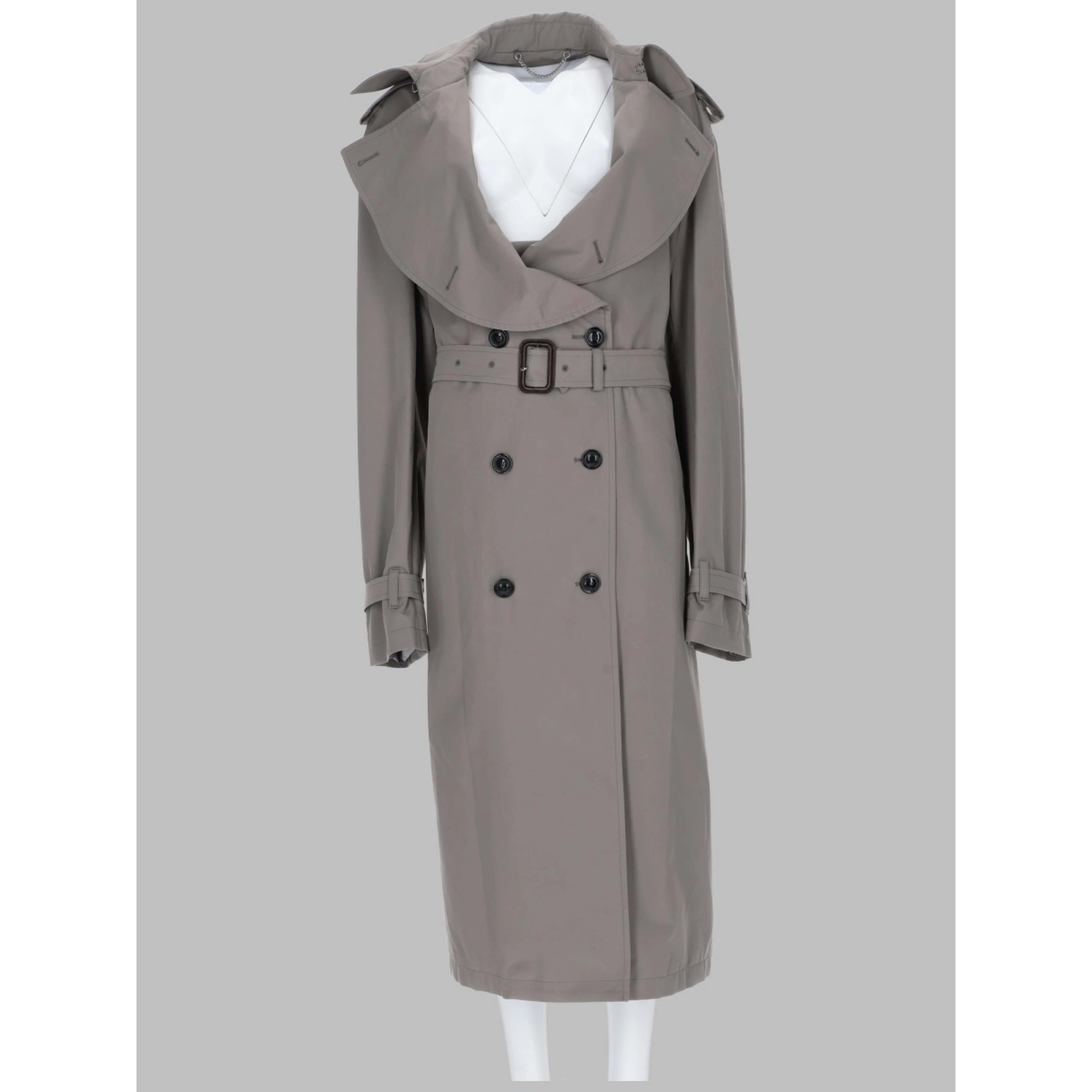 TRENCH CON COLLETTO RIPIEGATO