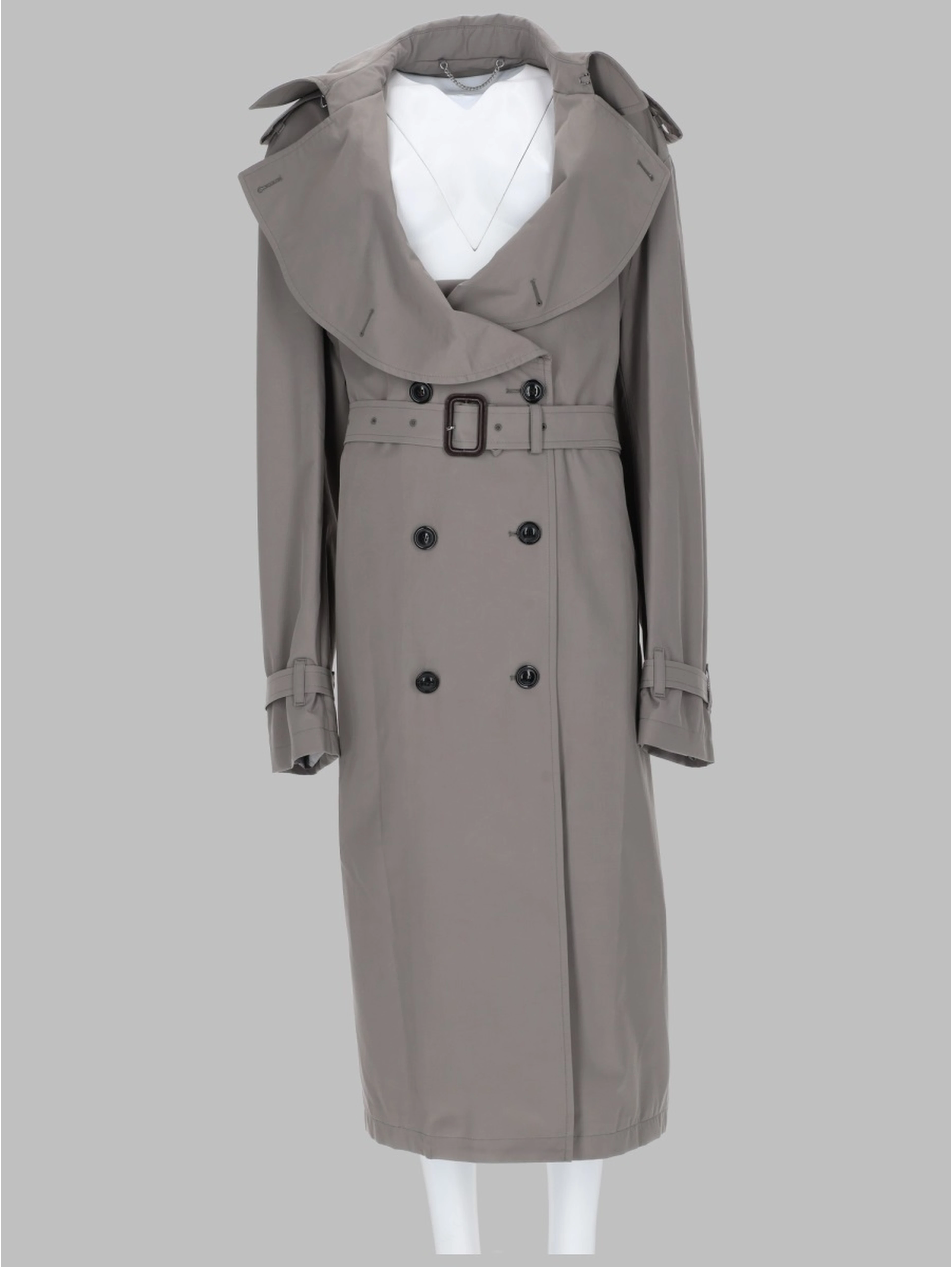 TRENCH CON COLLETTO RIPIEGATO