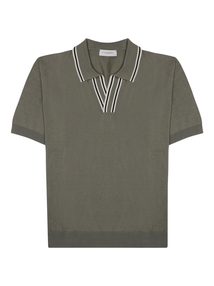 POLO IN SETA MISTO COTONE