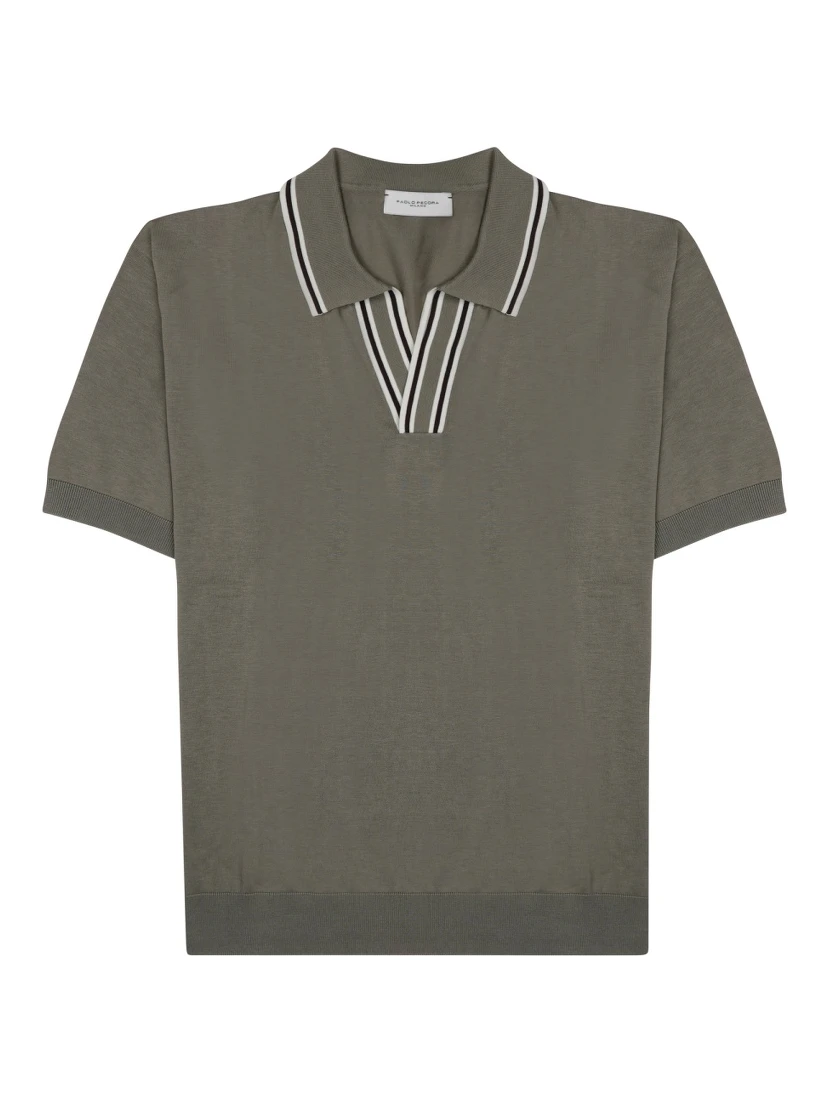 POLO IN SETA MISTO COTONE
