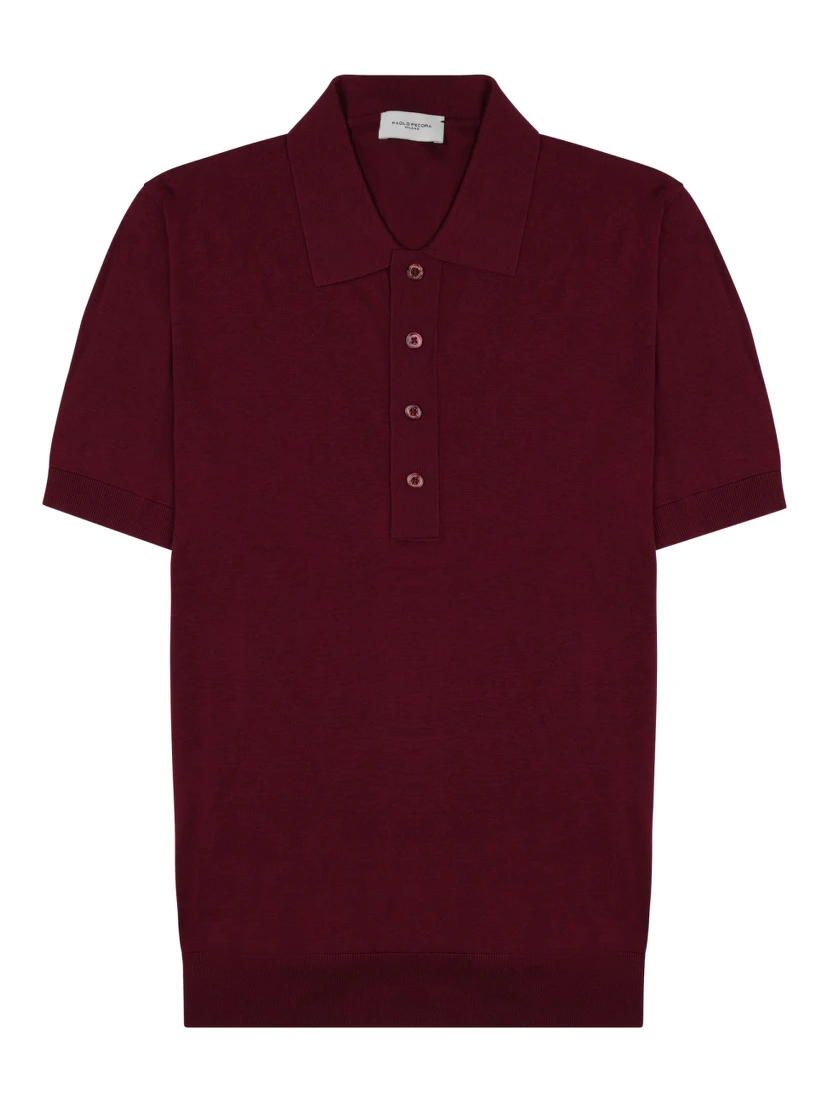 POLO IN SETA MISTO COTONE