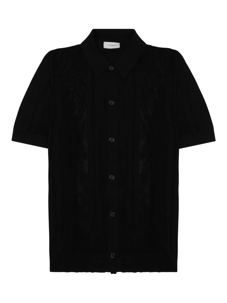 CAMICIA IN MAGLIA DI SETA E COTONE