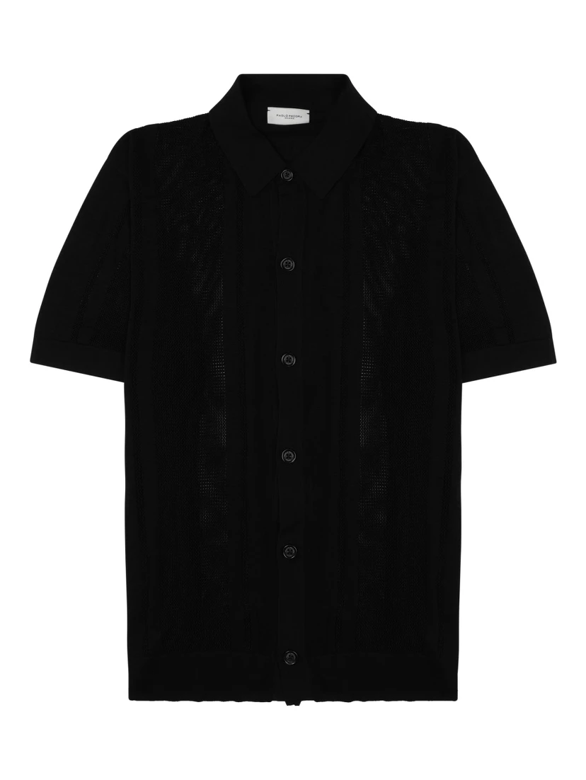 CAMICIA IN MAGLIA DI SETA E COTONE