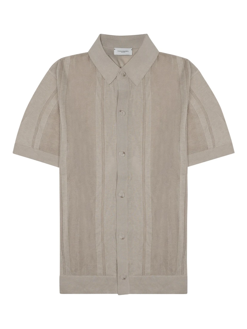 CAMICIA IN MAGLIA DI SETA E COTONE