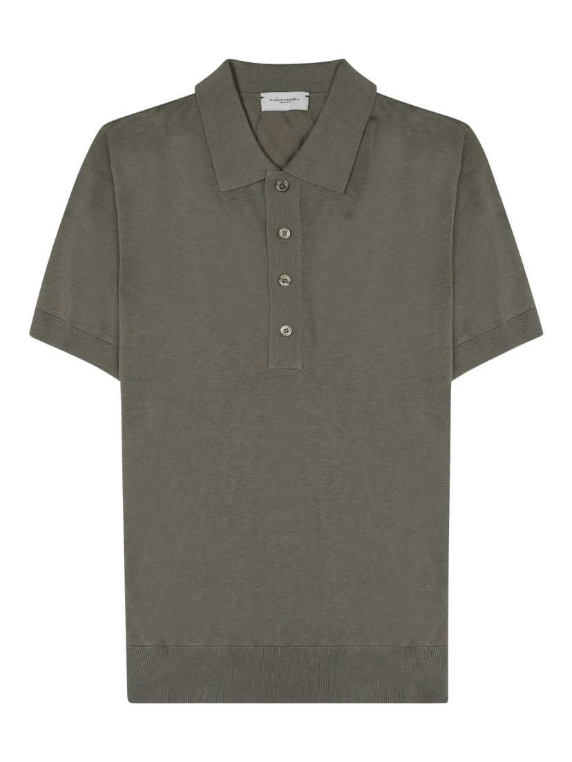 POLO IN SETA MISTO COTONE