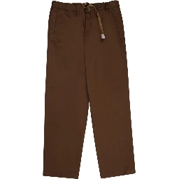 PANTALONE IN COTONE CON CINTURA