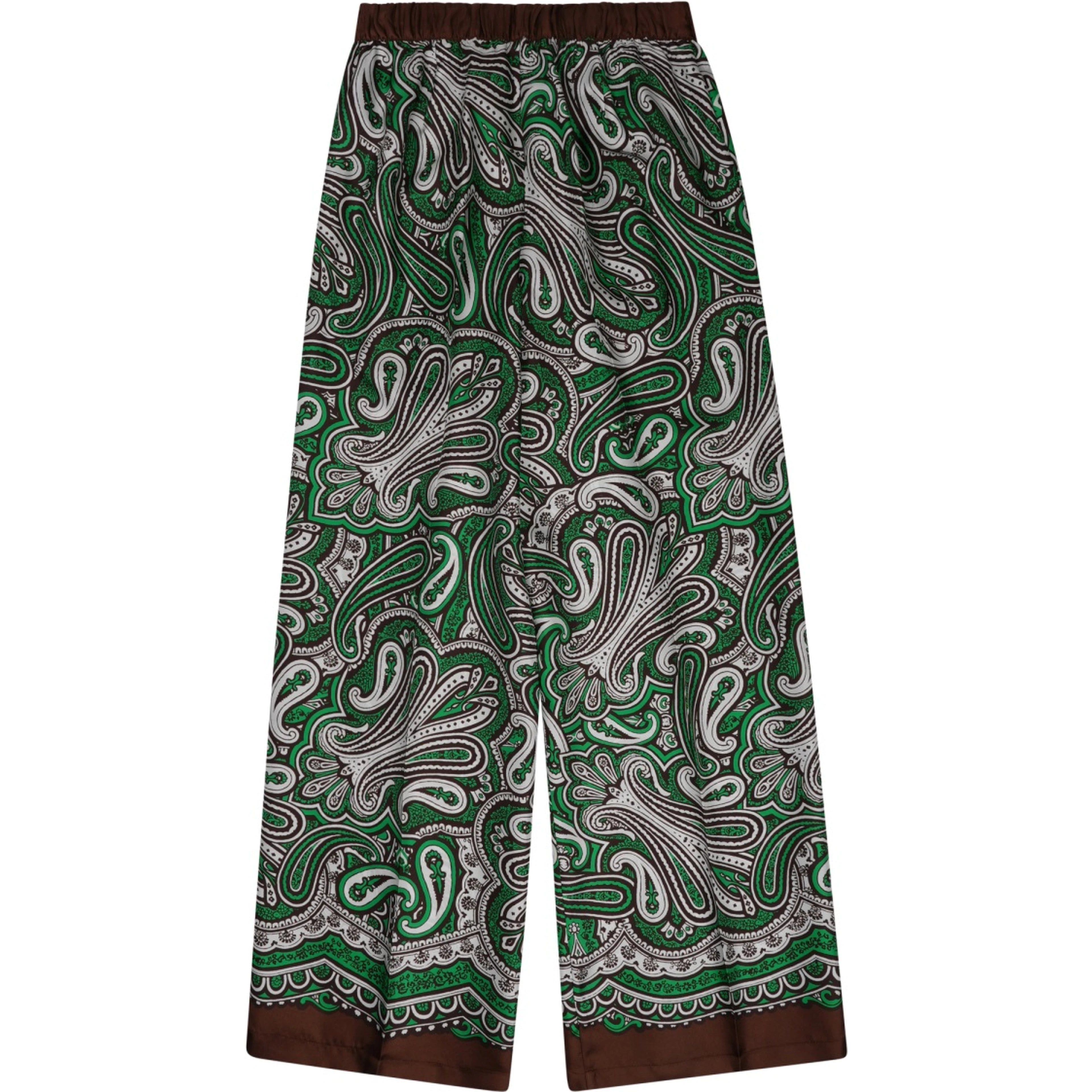 PANTALONE IN SETA CON STAMPA PAISLEY
