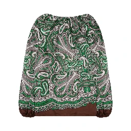 BLUSA IN SETA CON STAMPA PAISLEY
