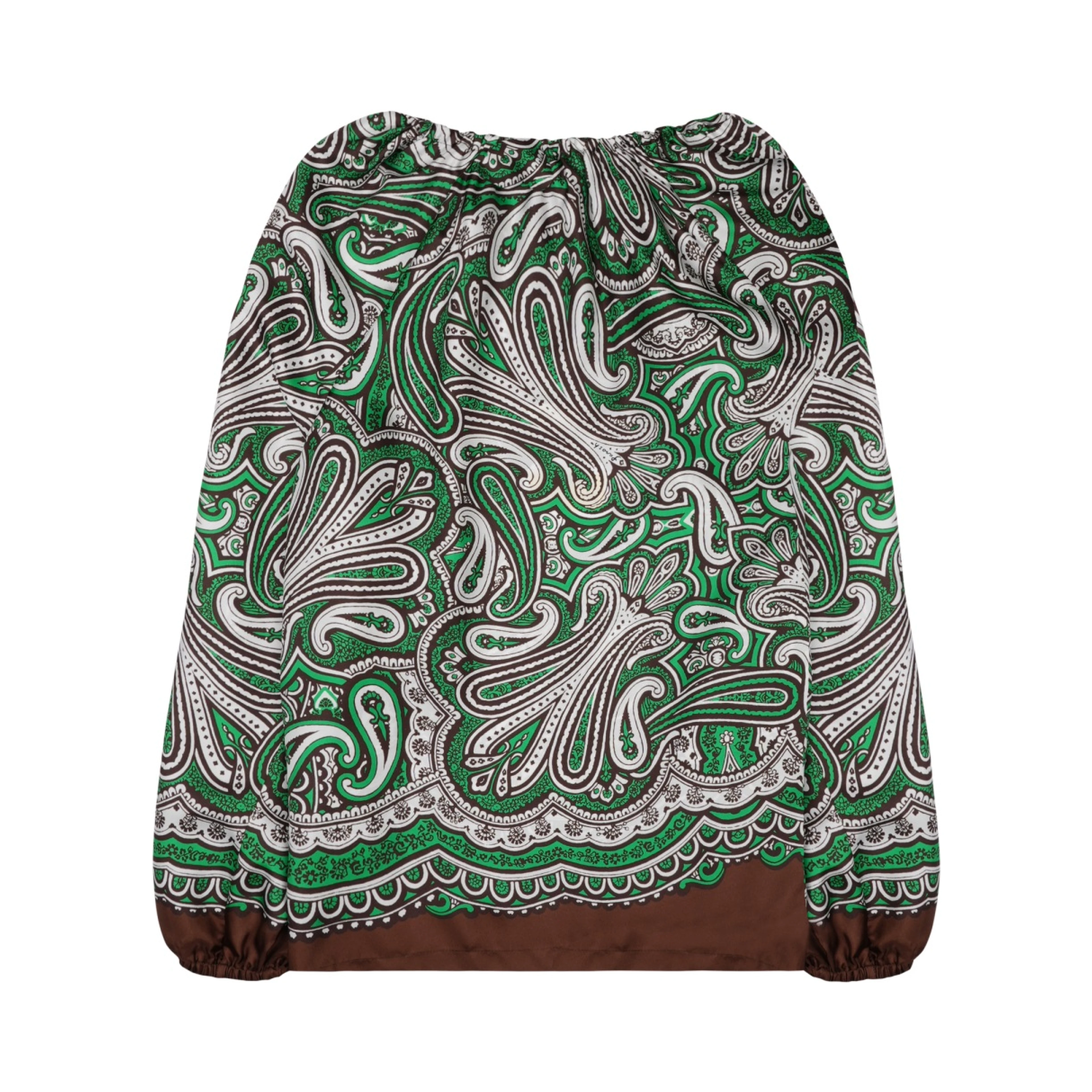BLUSA IN SETA CON STAMPA PAISLEY