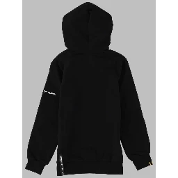 BLACK KIDS HOODIE WITH HARLEQUIN PRINT