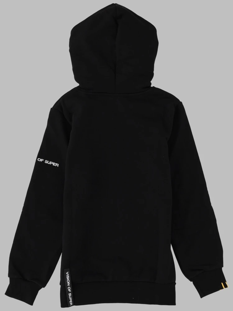 BLACK KIDS HOODIE WITH HARLEQUIN PRINT alternative