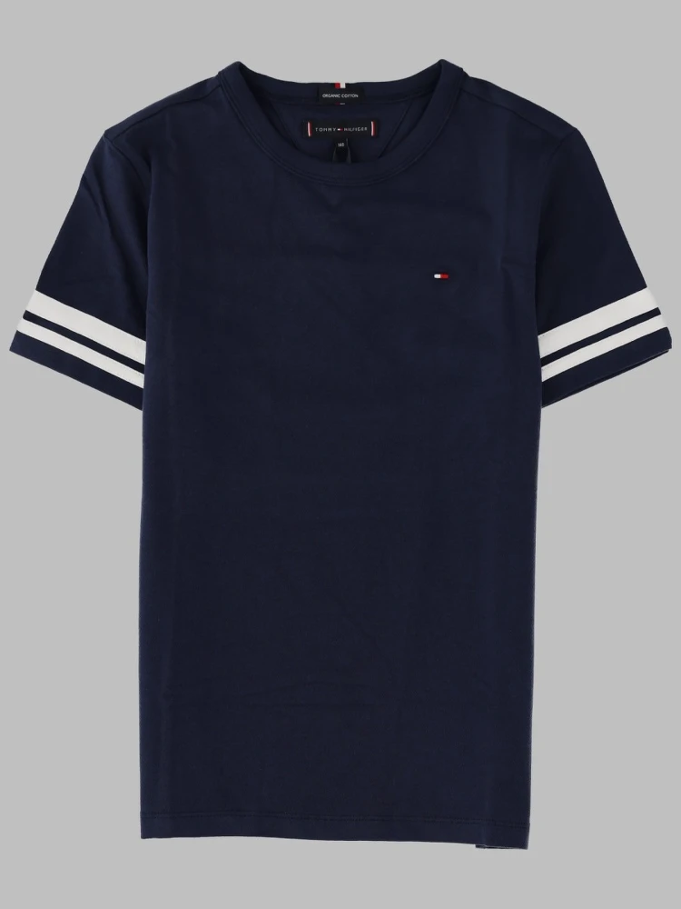 CONTRAST SLEEVE DETAIL TEE S/S