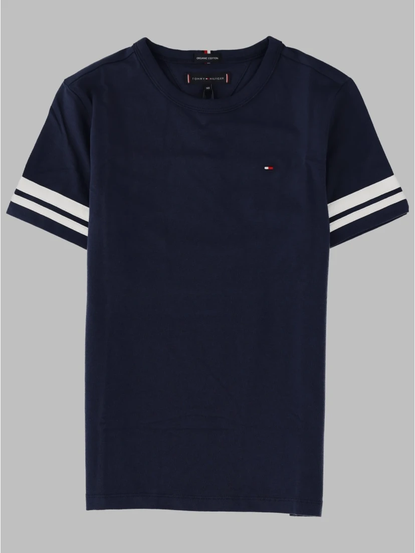CONTRAST SLEEVE DETAIL TEE S/S