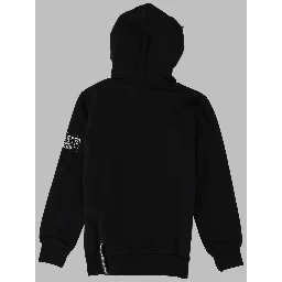 BLACK KIDS HOODIE WITH TONGUE PRINT