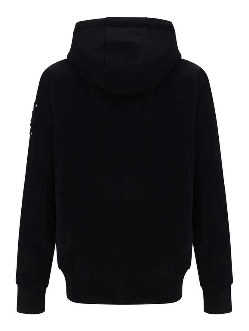 Black Polyester Hoodie